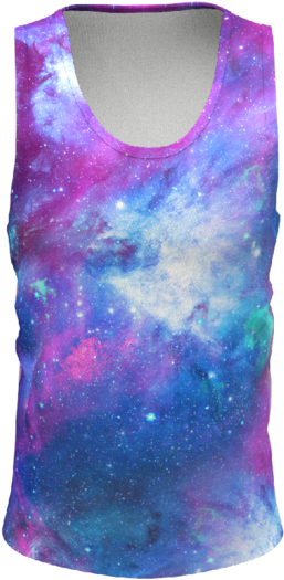 Galaxy Men's Tank Tops - Milky Way (600x600), Png Download