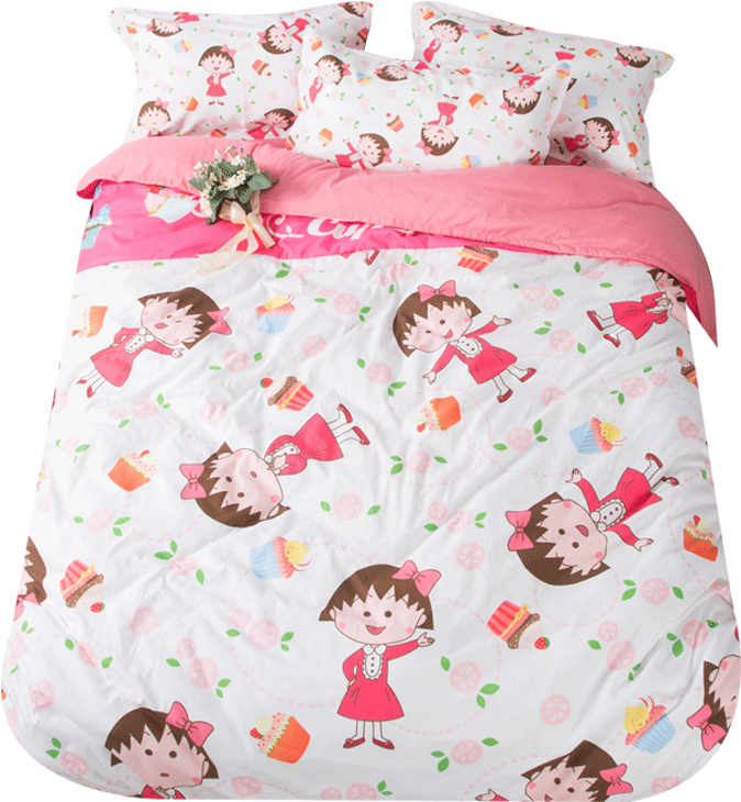 Japan Anime Maruk Print Duvet/quilt/comforter Cover - Chibi Maruko Chan (800x800), Png Download