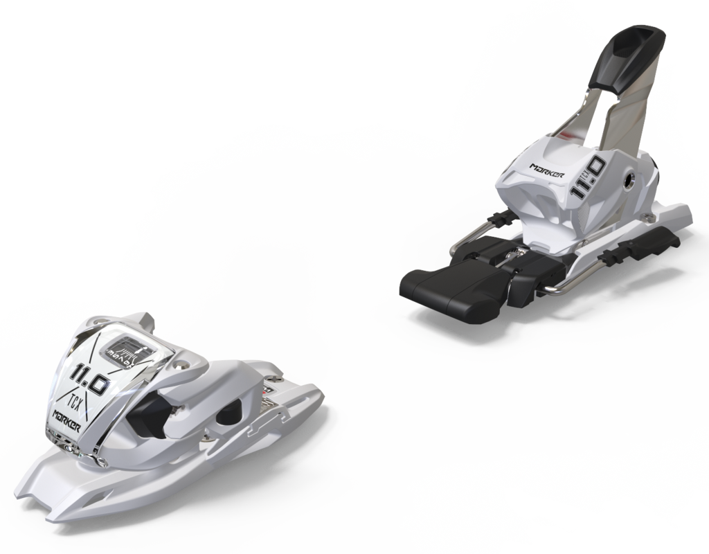 0 Tp White Ski Binding With 90mm Brake 2018-2019 Season - Marker 12.0 Tpx Bindings (1024x800), Png Download