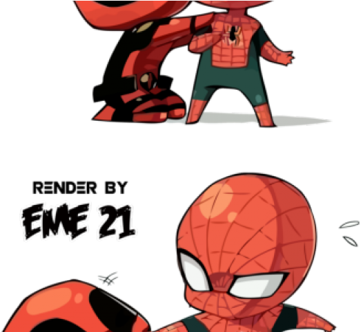 Drawn Spiderman Small - Spider Man I Deadpool (640x480), Png Download