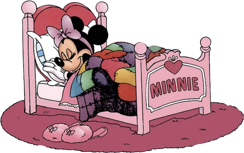 Vector Transparent Download Http Wondersofdisney Webs - Minnie Mouse Going To Bed (829x520), Png Download
