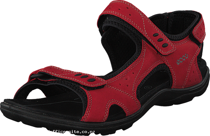 Ecco Kana Chili Red 55580-02 Womens Leather, Synthetic - Ecco Sandaler Røde (705x455), Png Download