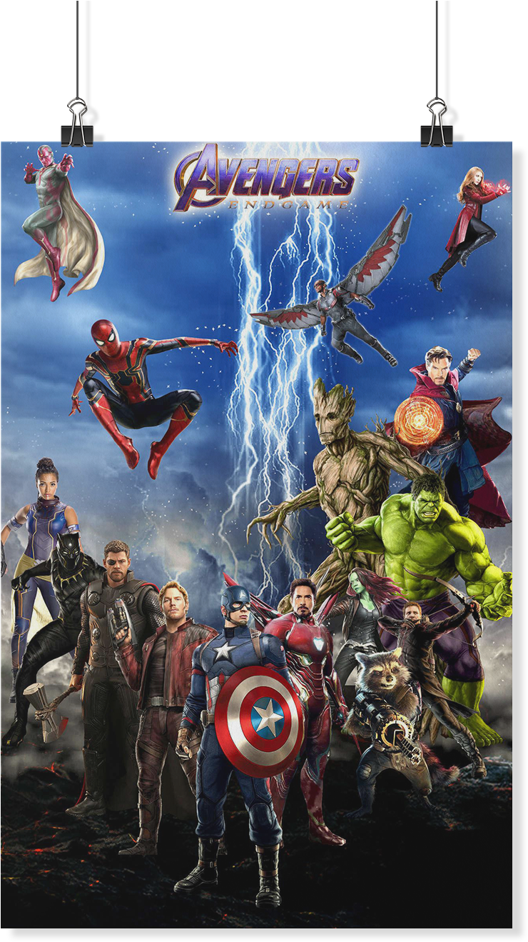 Endgame Marvel Thanos Hulk Ironman Thor Vision Captain - Thor Avengers End Game (2000x2000), Png Download