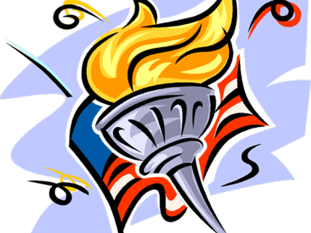Torch Clipart Winter Olympic Torch - Olympics Clipart (640x480), Png Download