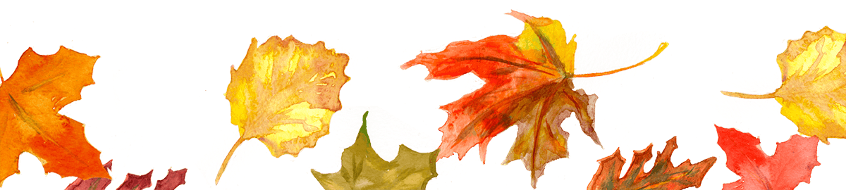 Fall Leaves - Maple Leaf (1200x270), Png Download