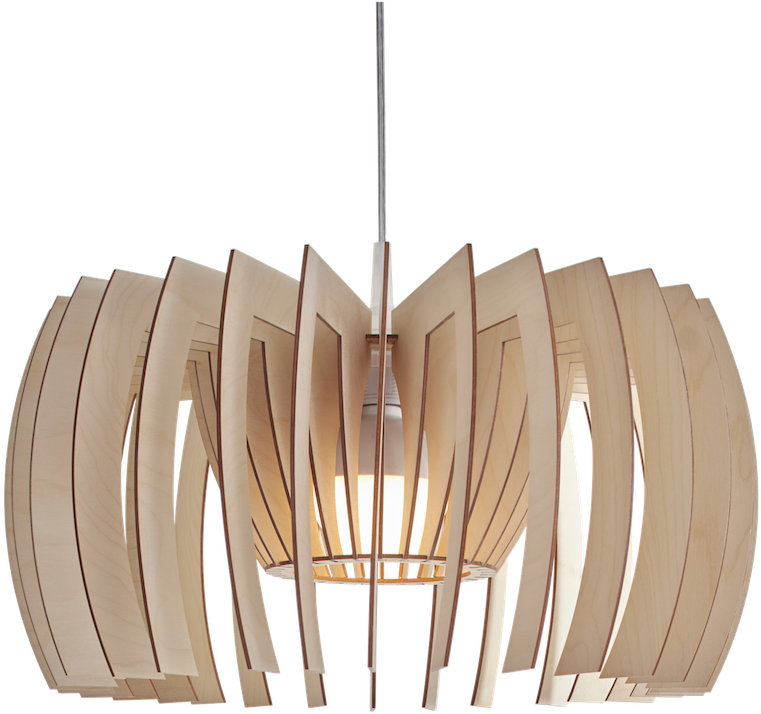 Modern Pendant Light - Lampa Wisząca Ze Sklejki (900x900), Png Download