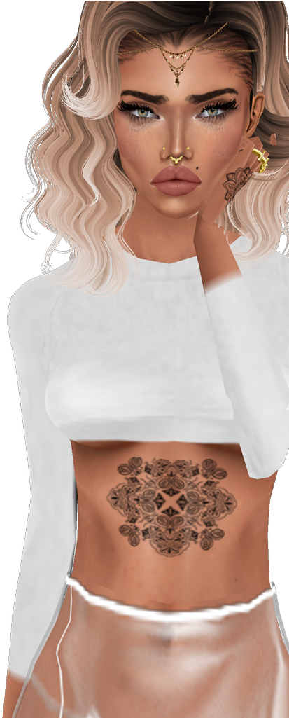 What Hair/skin/clothing/etc Is This Post It Here V7 - Girl (745x1024), Png Download