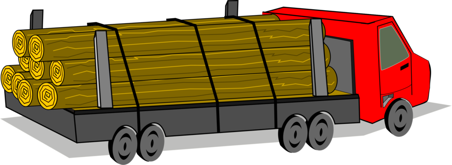 Download Similars - Truck With Wood Clipart (932x340), Png Download