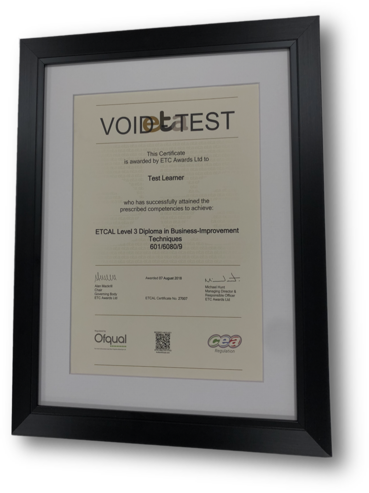 Mounted Certificate Frame - Picture Frame (1734x1734), Png Download