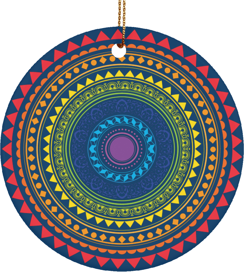 Pride Color Chakra Christmas Ornament - Rembrandt House Museum (1155x1155), Png Download