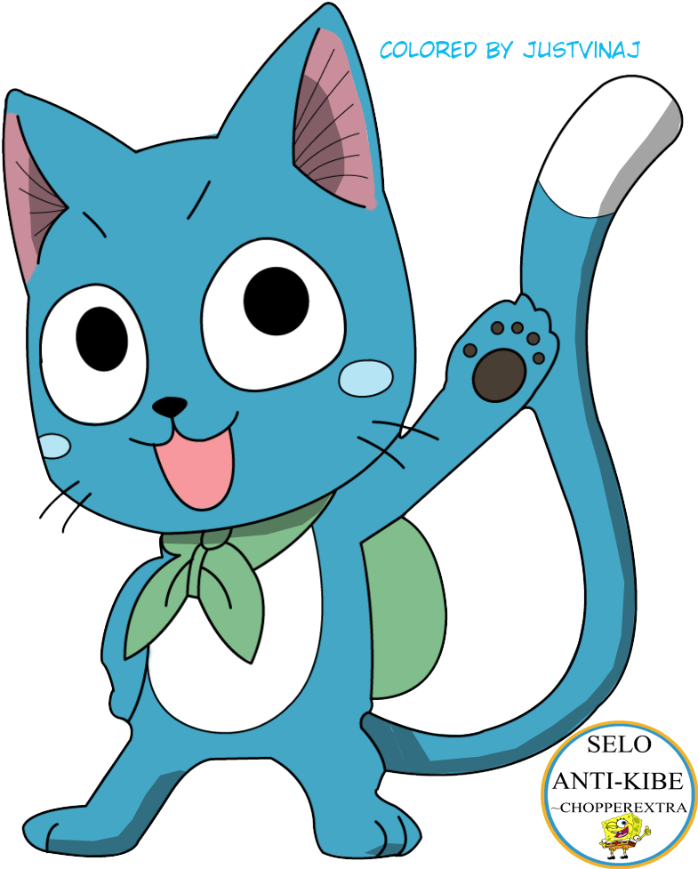 Happy Fairy Tail Transparent Clipart Free Download - Aye Happy Fairy Tail (807x991), Png Download