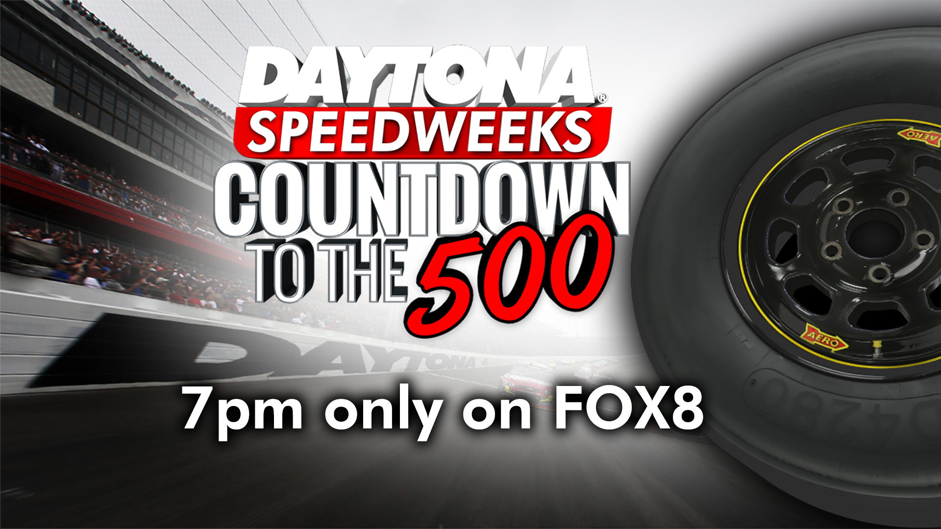 If You Missed Fox8's Daytona 500 Special “countdown - Graphic Design (1920x1080), Png Download