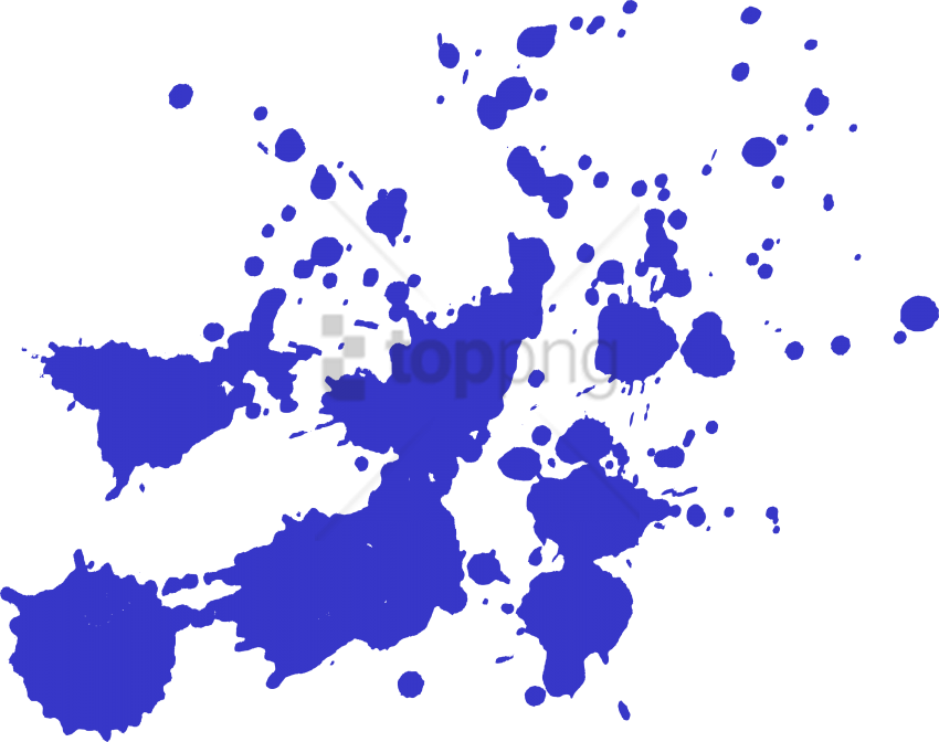 Free Png Download Blue Paint Splash Png Png Images - Blue Paint Splatter Png (850x672), Png Download