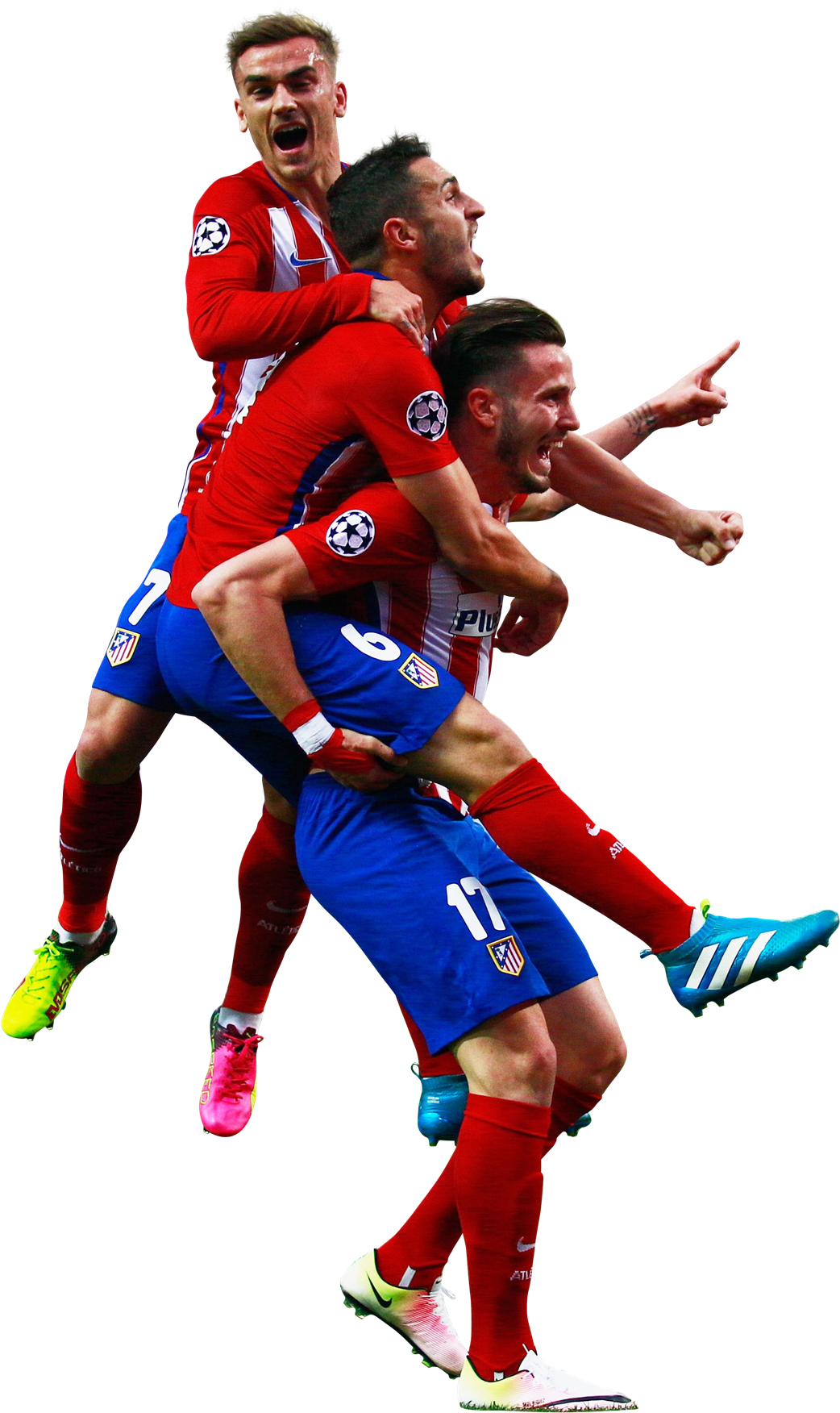 Saul Koke Griezmann (1090x1800), Png Download