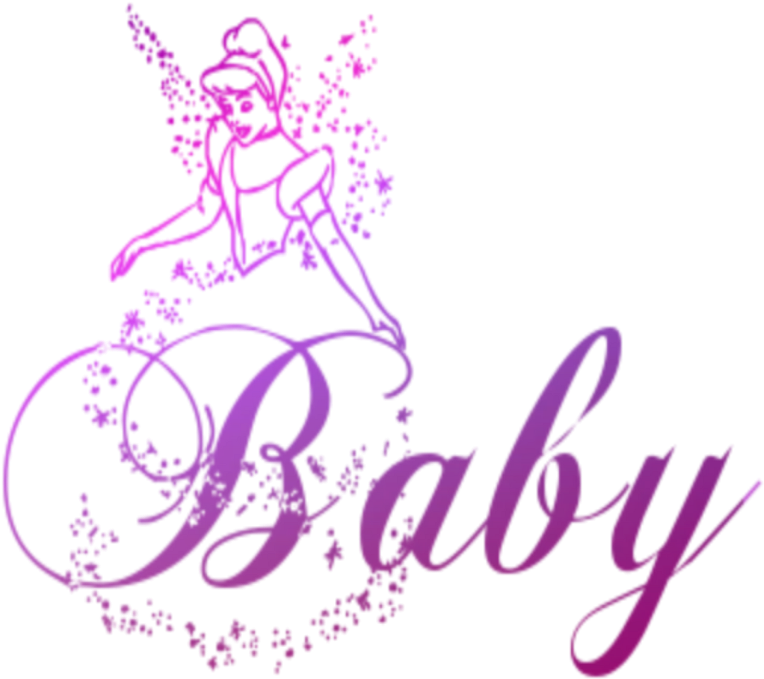 #mq #baby #pink #disney #cinderella - Graphic Design (1024x1024), Png Download