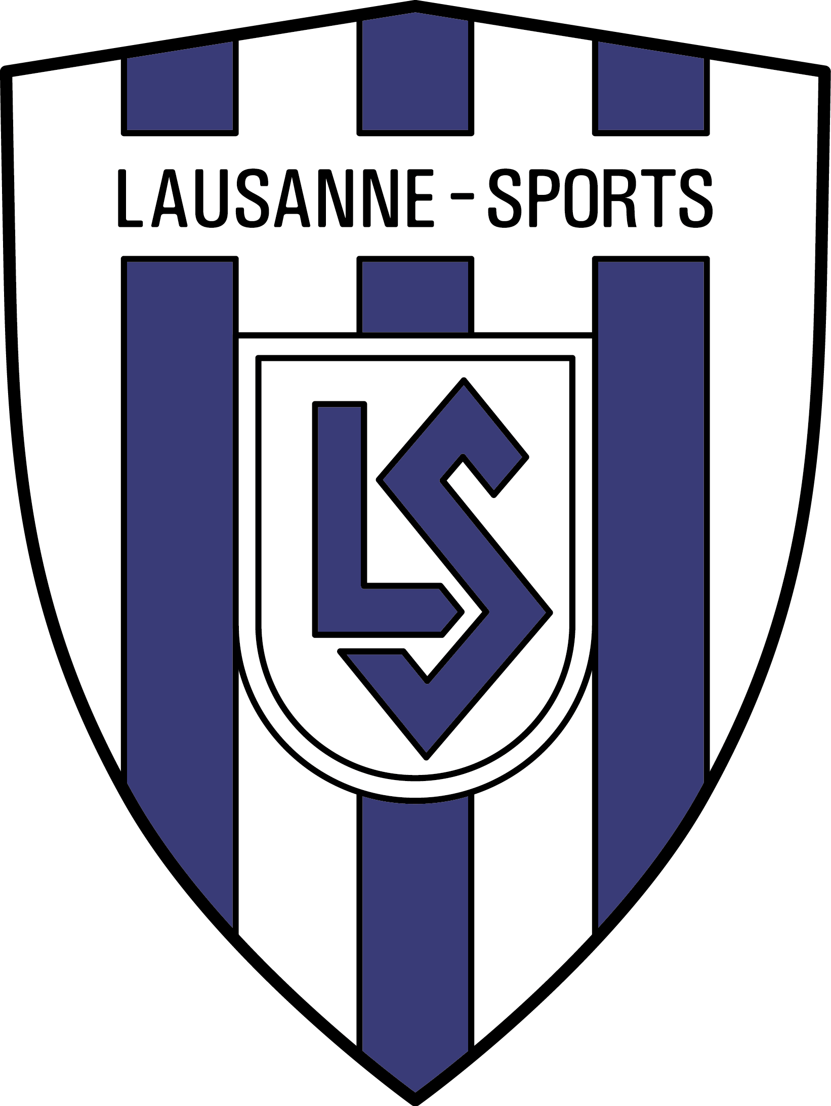 Lausanne Sports - Football Club Lausanne Sports (1642x2185), Png Download