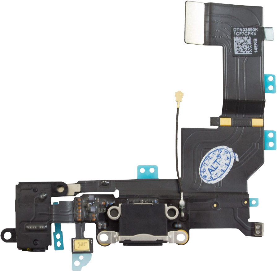 Iphone 5c Lightning Connector And Headphone Jack - Iphone 5s Charging Flex (1200x1200), Png Download