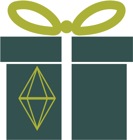 It Is The Plumbob Icon Used For The Icons And Titles - Graphic Design (1250x625), Png Download