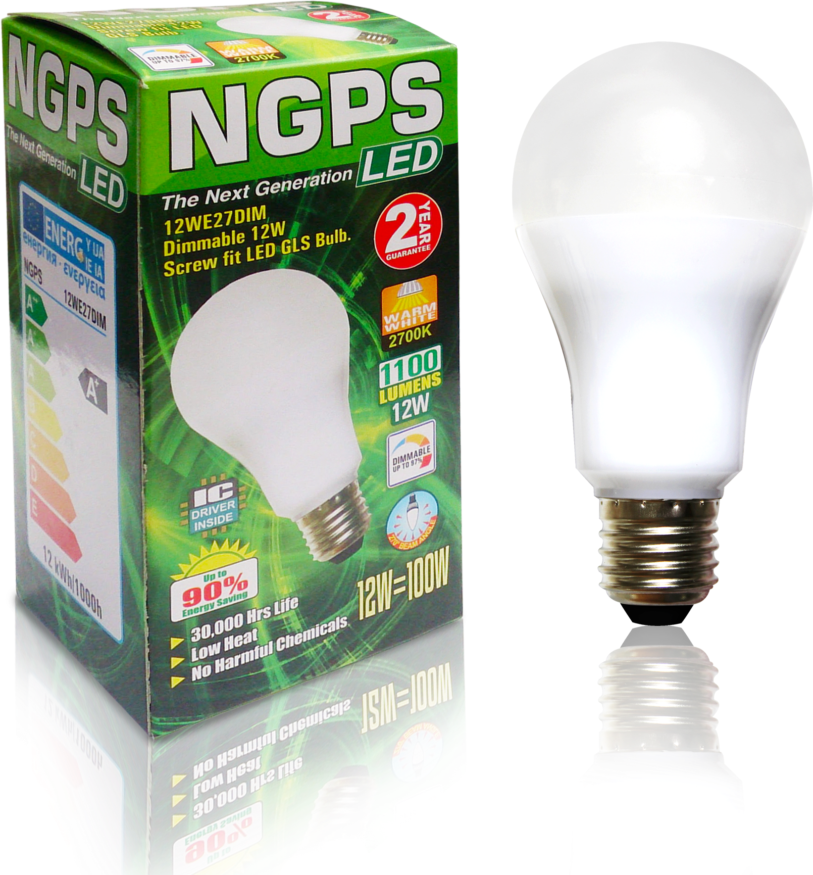 Ngps - Light Bulb Box Png (2048x2048), Png Download
