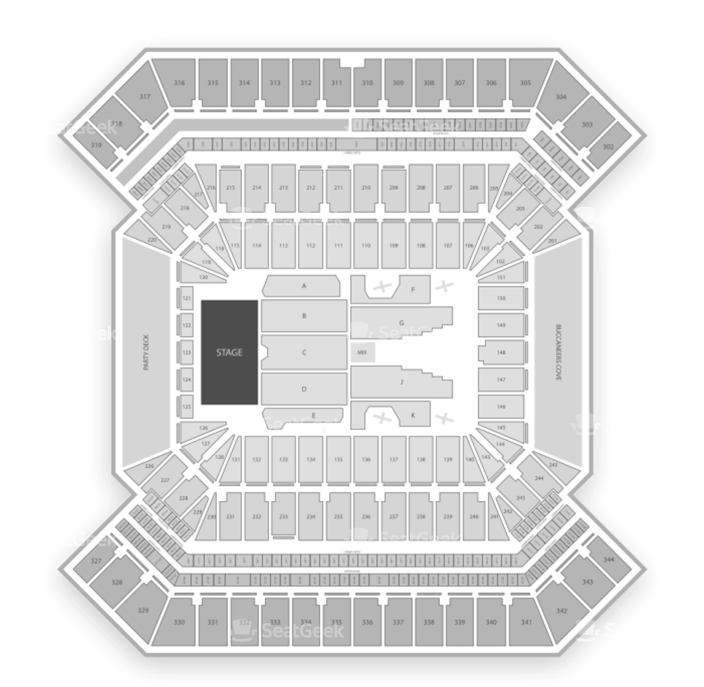 Raymond James Stadium Map Best Of Tampa Bay Buccaneers (1024x1024), Png Download