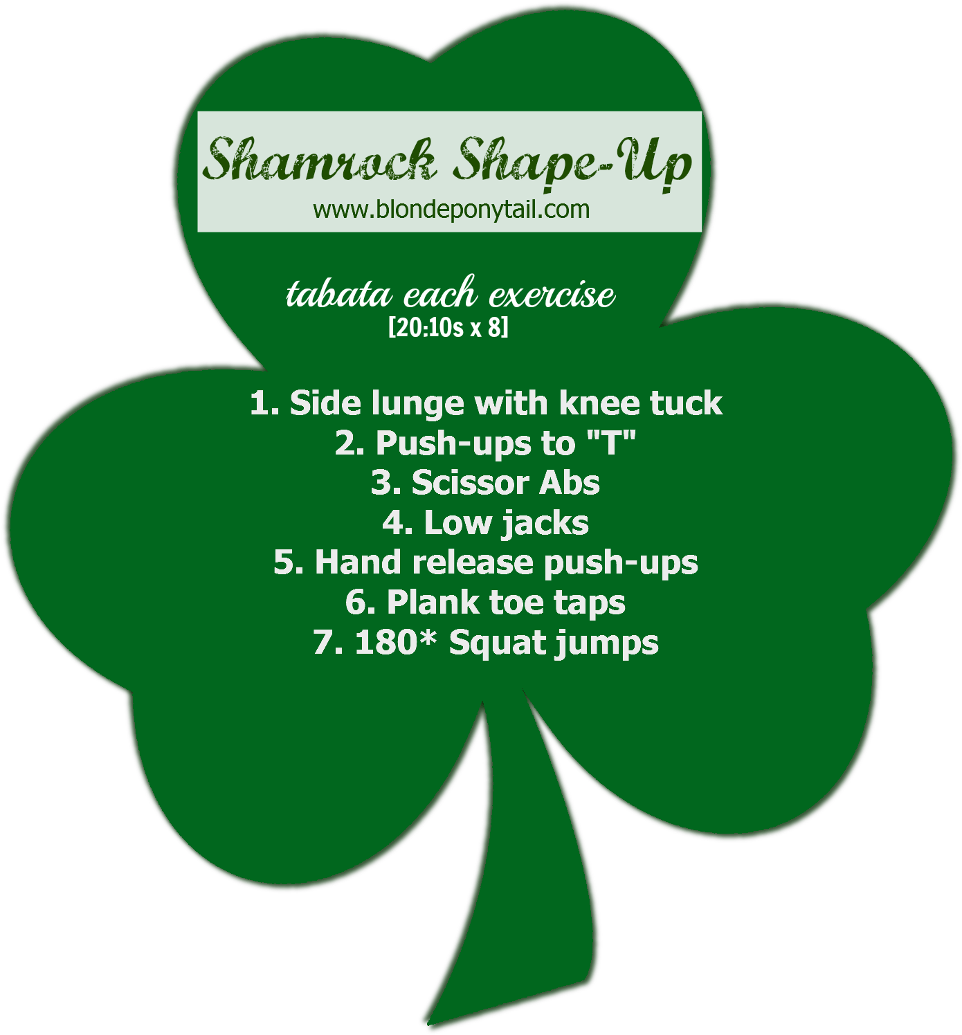 Shape Up Workout Shamrockshapeupjpg - Clam (1500x1505), Png Download