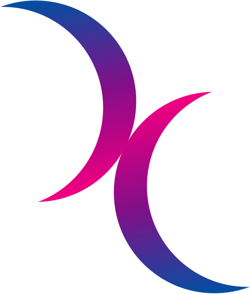 This Bisexual Symbol Uses Crescent Moon Shapes - Double Moon Symbol (511x600), Png Download