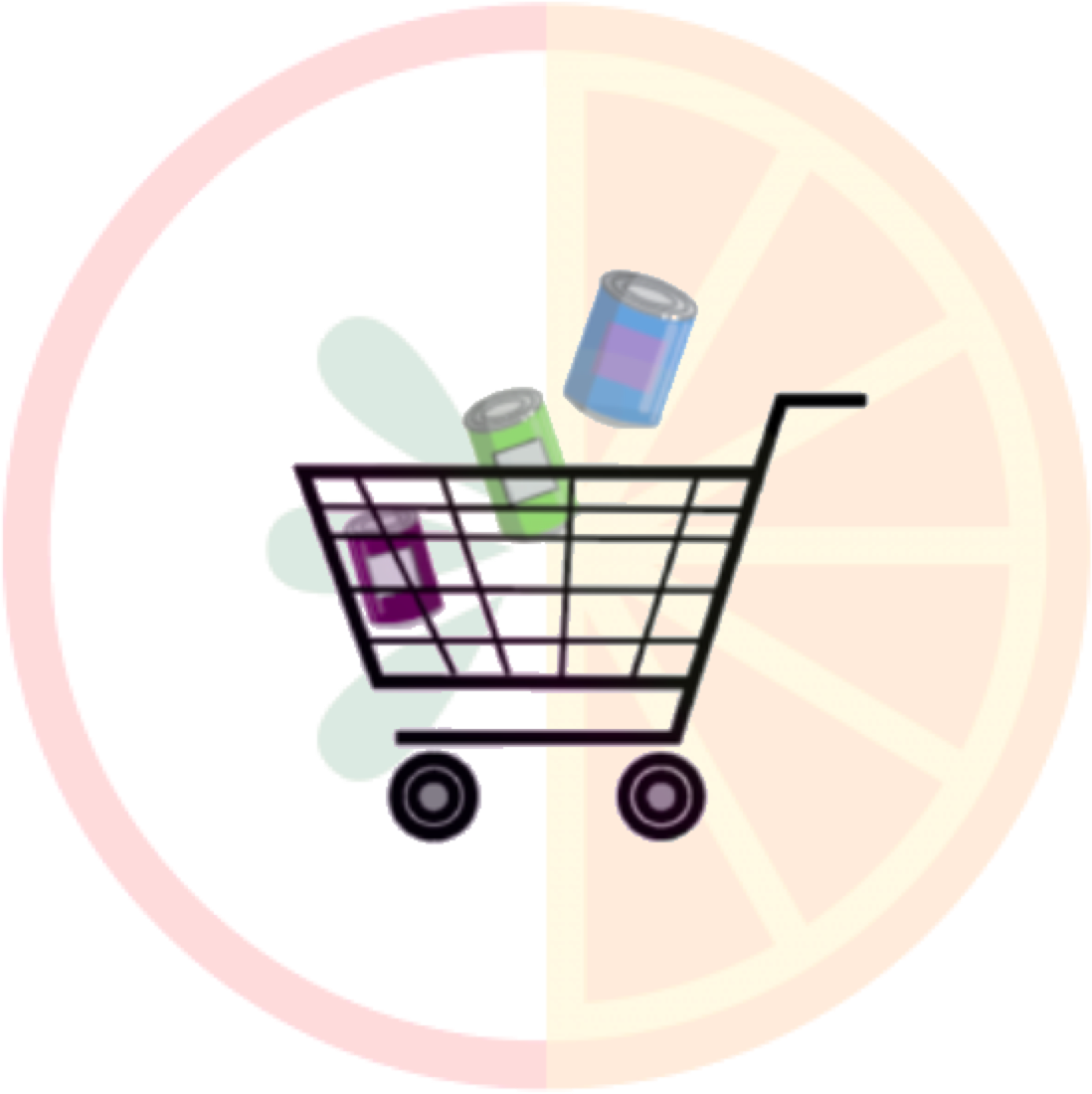 Food Support Services - Shopping Cart (1380x1232), Png Download