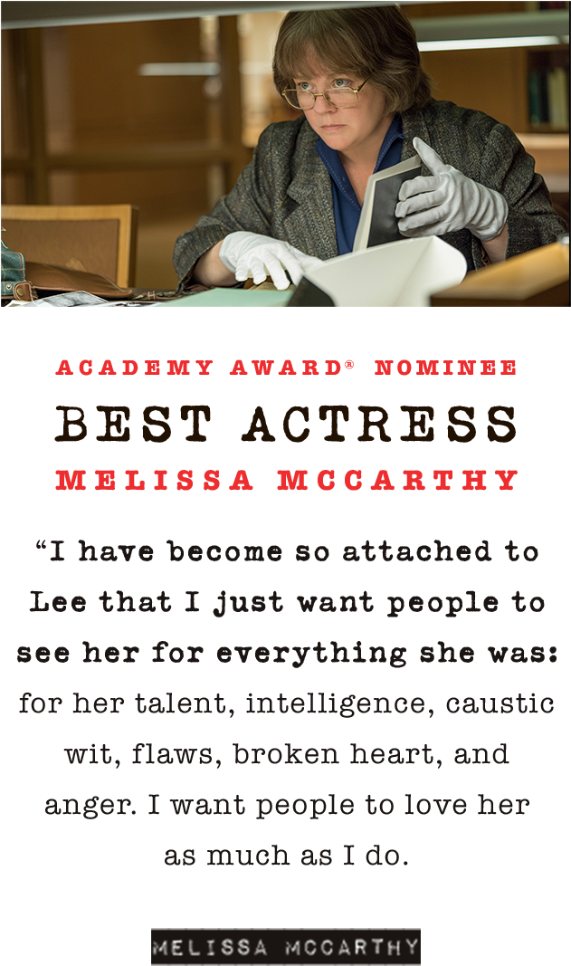 Melissa Mccarthy Best Actress - Can You Ever Forgive Me? (630x1284), Png Download