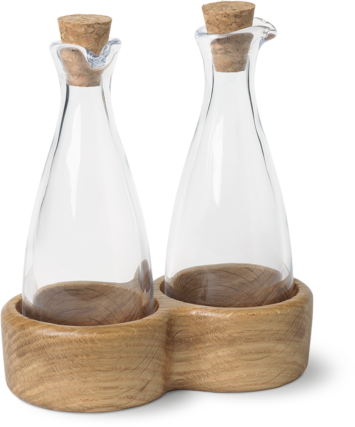 Oil And Vinegar Bottles H15 Oak Menageri - Vinegar Bottles (1200x1200), Png Download