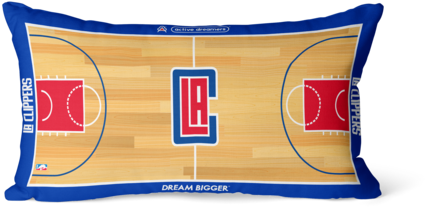Los Angeles Clippers Lumbar Pillow Los Angeles Clippers - Cushion (600x600), Png Download