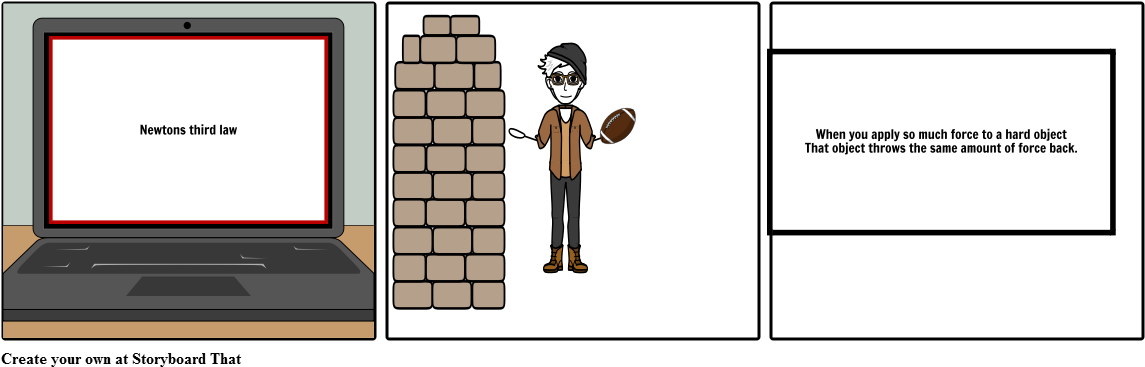 Newton Law Of Motion - Cartoon (1164x385), Png Download