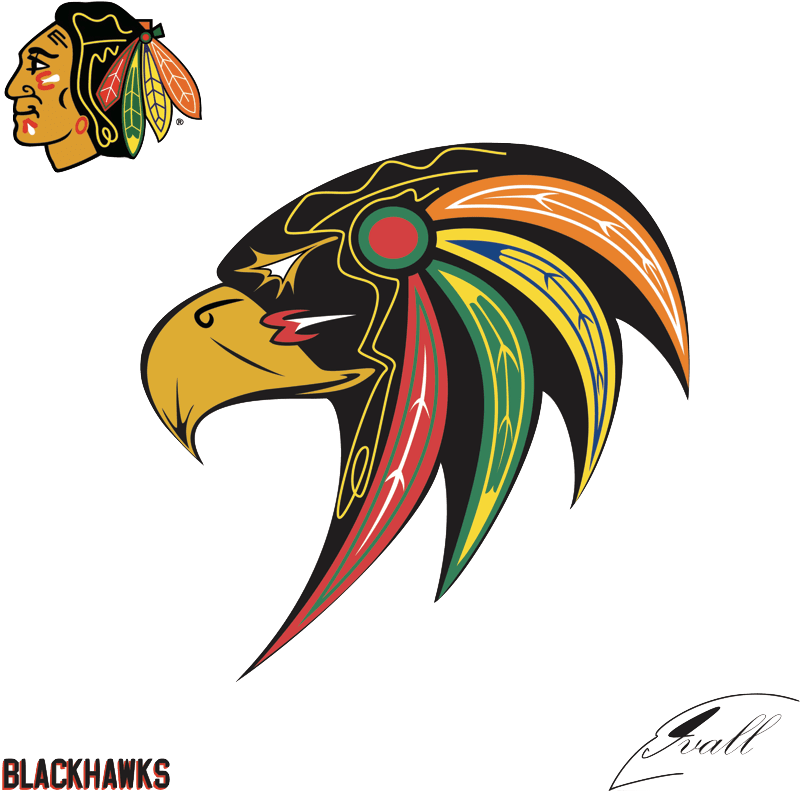 Chicago Blackhawks Hawk Logo - Chicago Blackhawks Logo New (813x804), Png Download