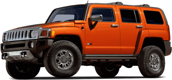 Pre-owned 2008 Hummer H3 Luxury - H3 Hummer Chrome (640x480), Png Download