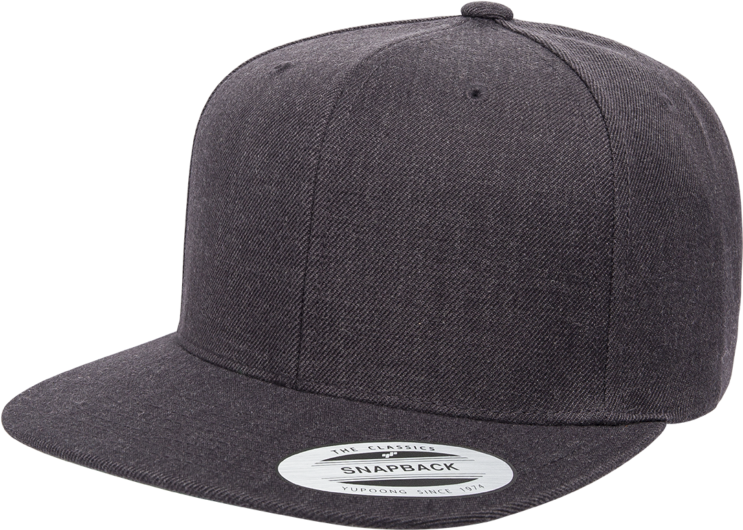 The Hat Pros Snapbacks Flexfit Pro-style Snapback Hats - 6089m Dark Heather (1100x770), Png Download