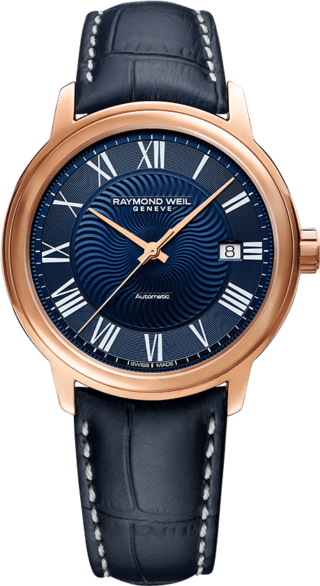 Automatic Transparent Watch - Raymond Weil Maestro (700x1000), Png Download