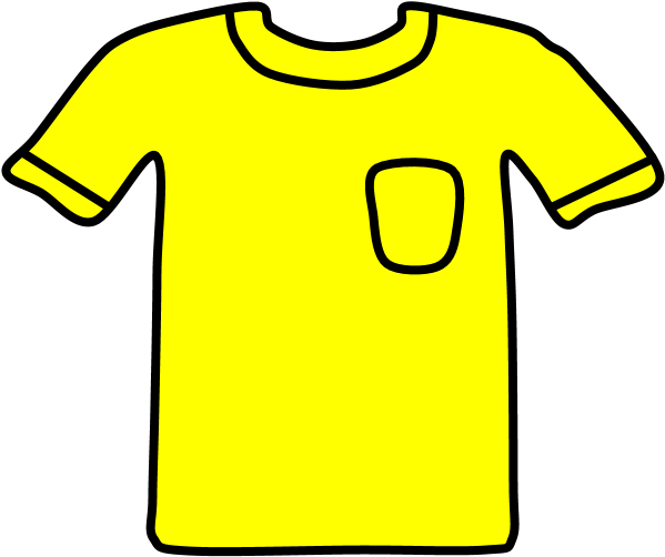 T-shirt, Pocket, Yellow, Png - Active Shirt (816x1056), Png Download