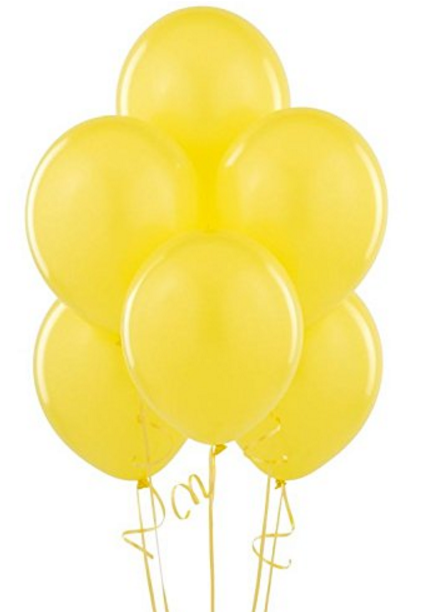 Minion Plain Yellow Balloon-set Of - Balloon (700x879), Png Download