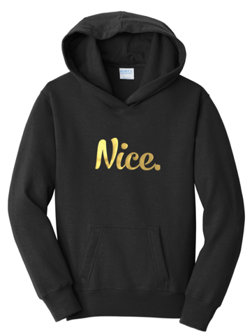 Official Nice Logo Gold Foil Nice Posture Hoodies Nice - Ace Hoodie (480x480), Png Download