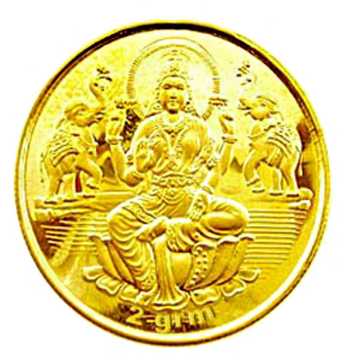 Lakshmi Gold Coin Png Background Image - Lakshmi Gold Coin Png (720x720), Png Download
