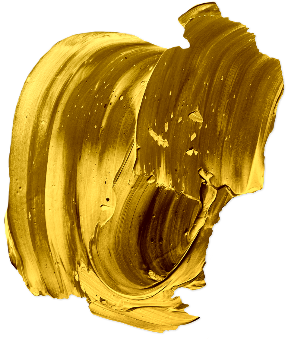 Drawing Gold Paint Image Free Stock - Png Transparent Golden Paint (1000x1156), Png Download