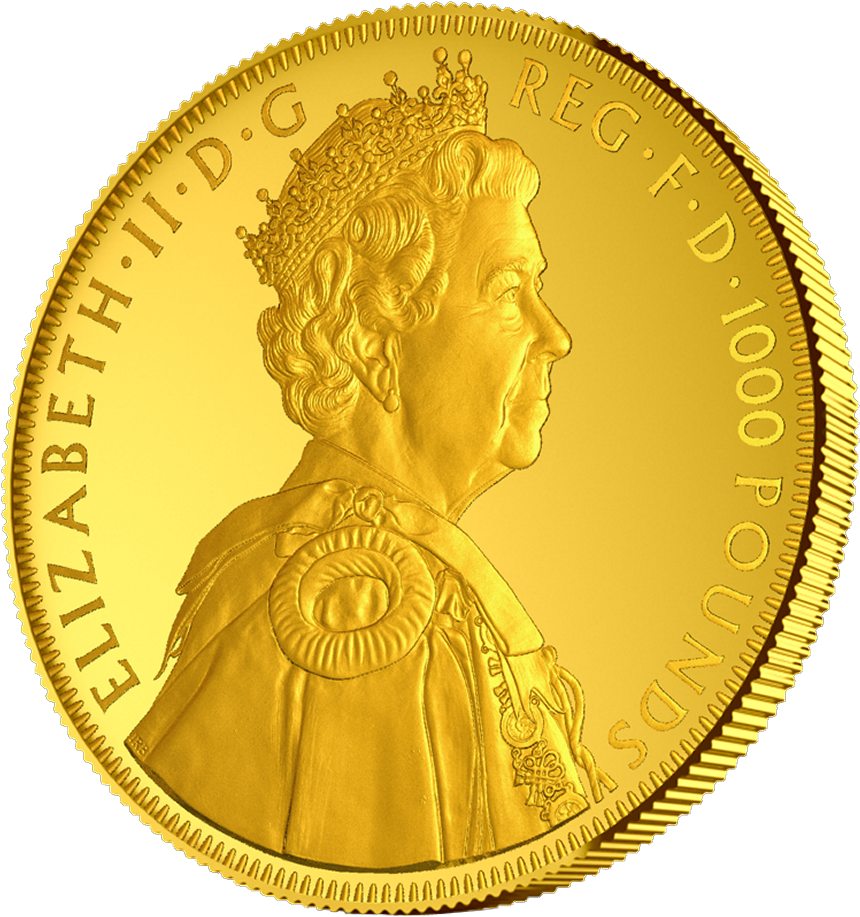 Елизавета Ii - Diamond Jubilee Queen Elizabeth 2 Памятная Монета (969x1000), Png Download