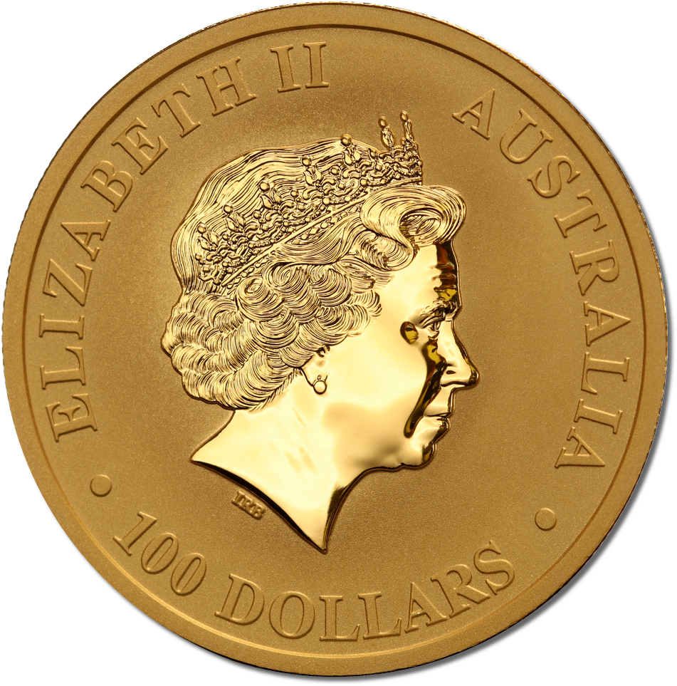 Kangaroo Gold Coin 2017 Obverse - Australian Gold Nugget (1000x1000), Png Download