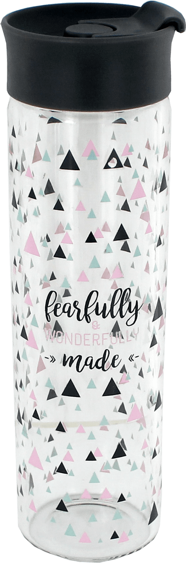 Products - Fearfully & Wonderfully Made Glass Water Bottle (1334x2000), Png Download