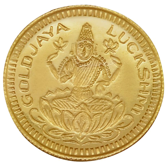 Lakshmi Gold Coin Png Image Background - Gold (720x720), Png Download