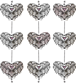 Christmas Garland - Heart (360x360), Png Download