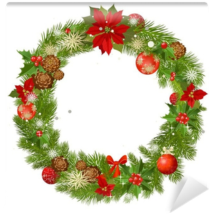 Christmas Garland (400x400), Png Download