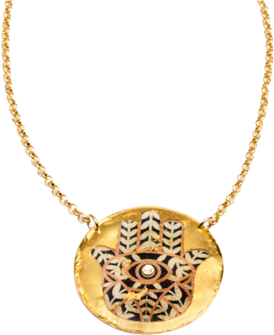 Hamsa Pendant Necklace - Locket (1200x1200), Png Download