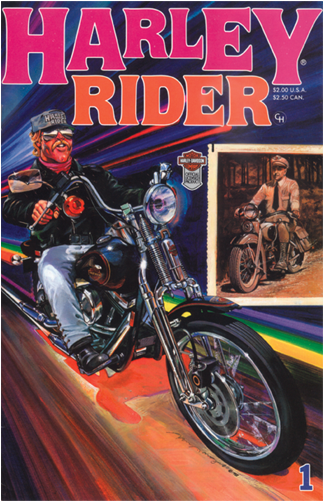Harley Rider Comic Book - Harley Davidson Comic Book (405x533), Png Download