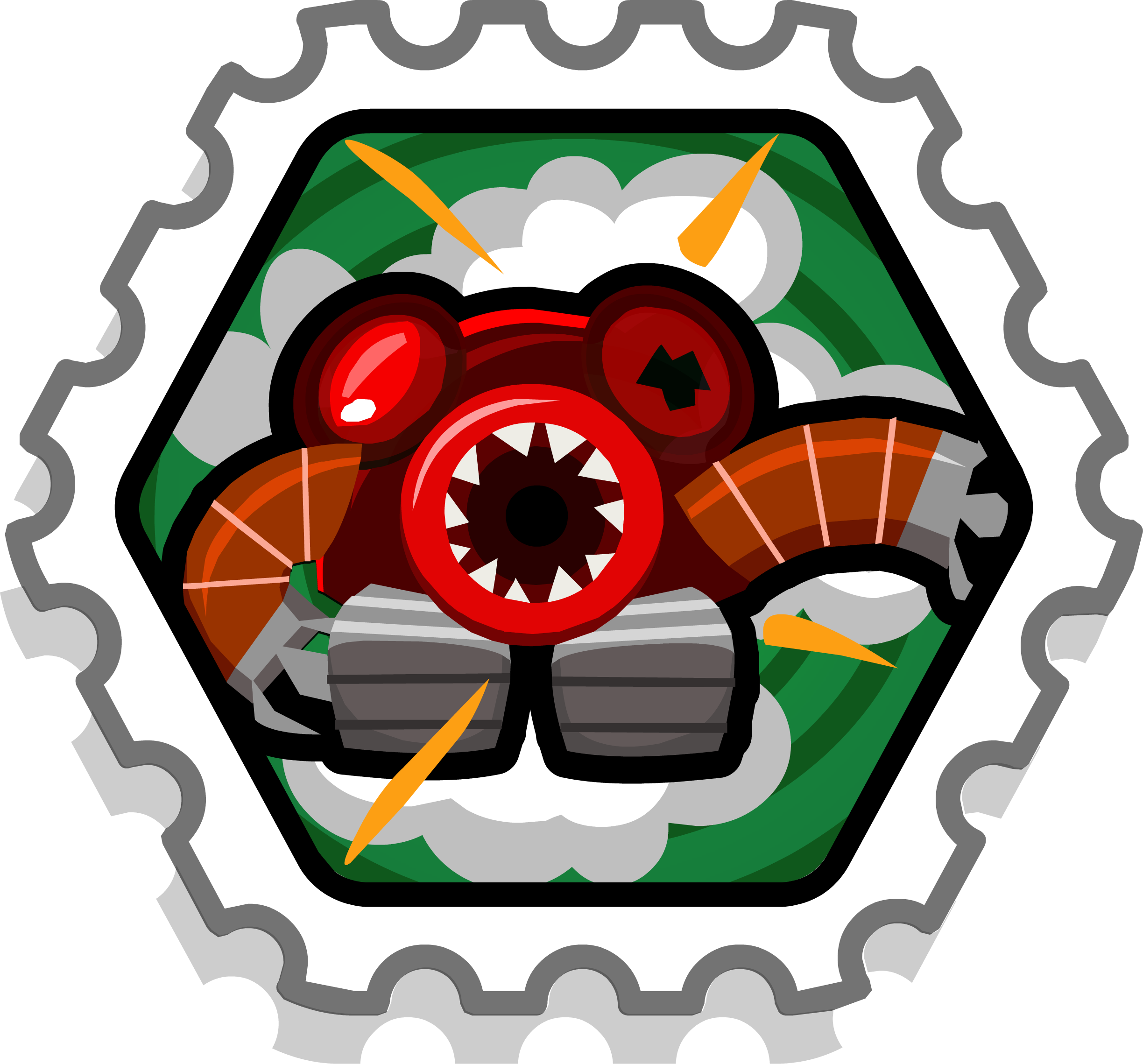 Stamps 300 Garbage Disposal - Club Penguin Puffle Plus Stamp (2448x2279), Png Download