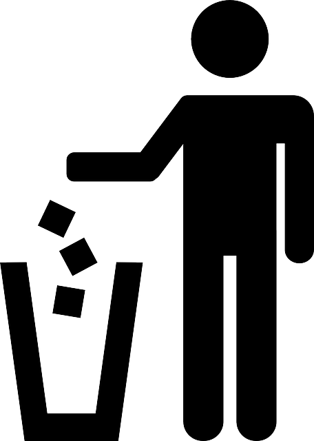 Garbage Trash Recycling Trashcan Rubbish Waste - Ne Pas Jeter Sur La Voie Public (456x640), Png Download